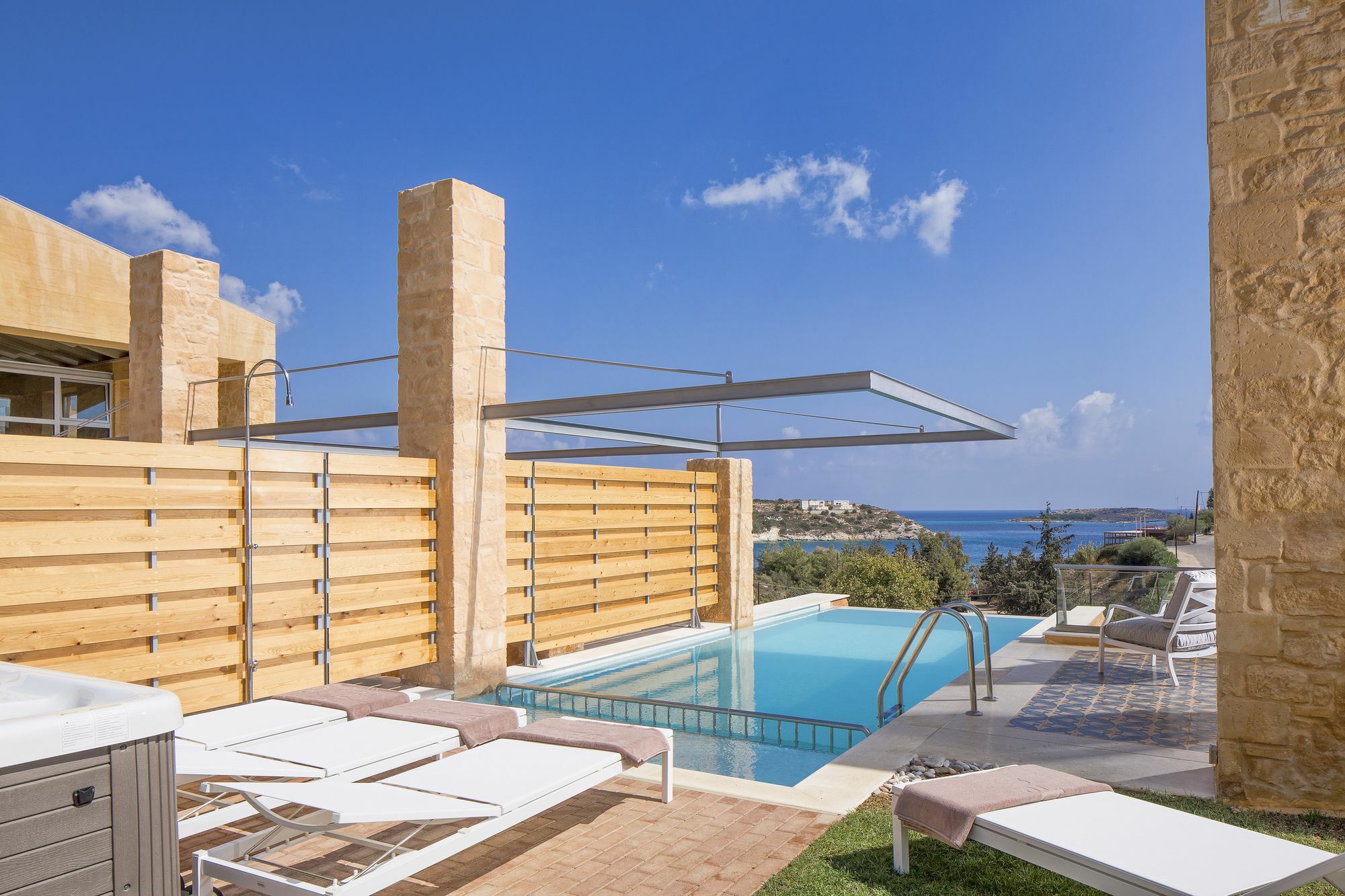 Olea Villas - Infinity Pool, Hot Tub, Sea Views Марати Екстериор снимка